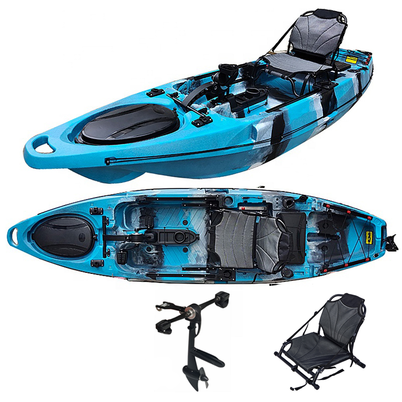Kayak pancing tunggal bermotor - Fishing Kayak Trolling Motor ulasan dan harga